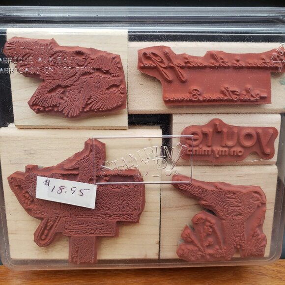 Stampin’ Up! For Father Rubber Stamp Set of 4 – Dog, Tools, Dad, Father’s Day - Picture 5 of 5